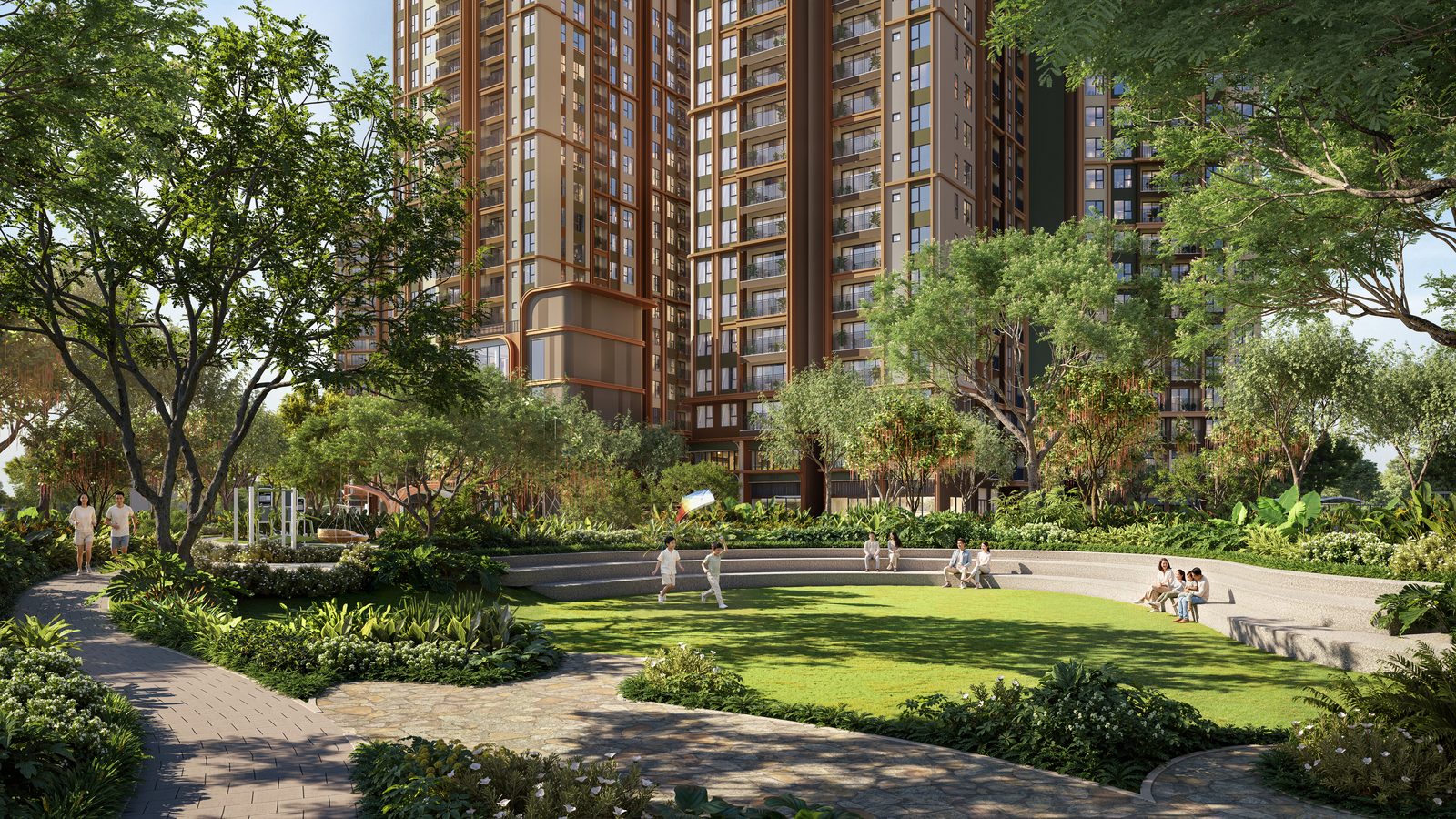 Phối cảnh công viên xanh Norton Park