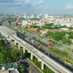 Toàn cảnh cầu đường tại Nam Sài Gòn