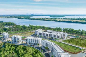 Toàn cảnh khu đô thị Ecovillage Saigon River nhìn từ trên cao