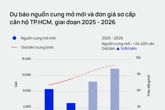 Biểu đồ giá chung cư TP.HCM 2026