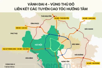 Hạ tầng giao thông Hà Nội 2026 với vành đai 4 và các tuyến đường kết nối vùng ven