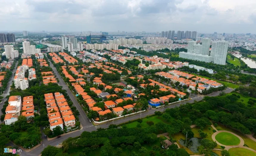 Toàn cảnh khu đô thị Nam Sài Gòn với hạ tầng hiện đại