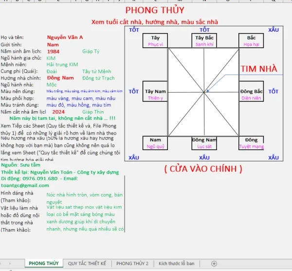 Người mua nhà đang kiểm tra hướng nhà và ánh sáng tự nhiên