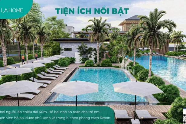 Hồ bơi LA Home thực tế