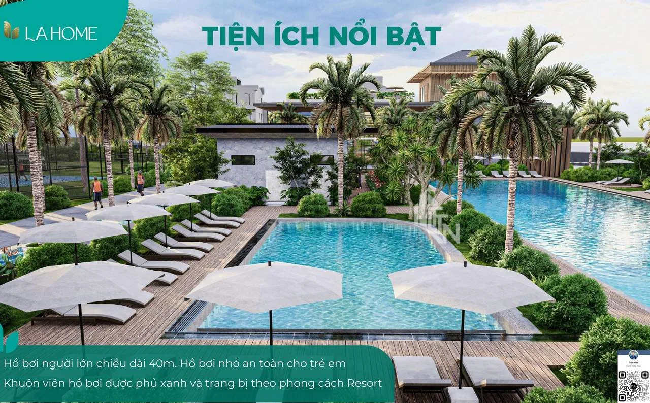 Hồ bơi LA Home thực tế