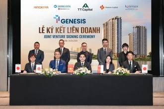 Đại diện các nhà đầu tư tại lễ công bố rót vốn vào TT Genesis
