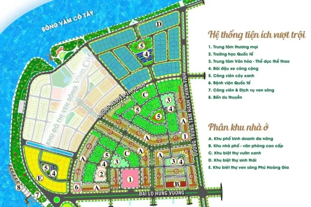 Sơ đồ quy hoạch phân khu đô thị ven sông