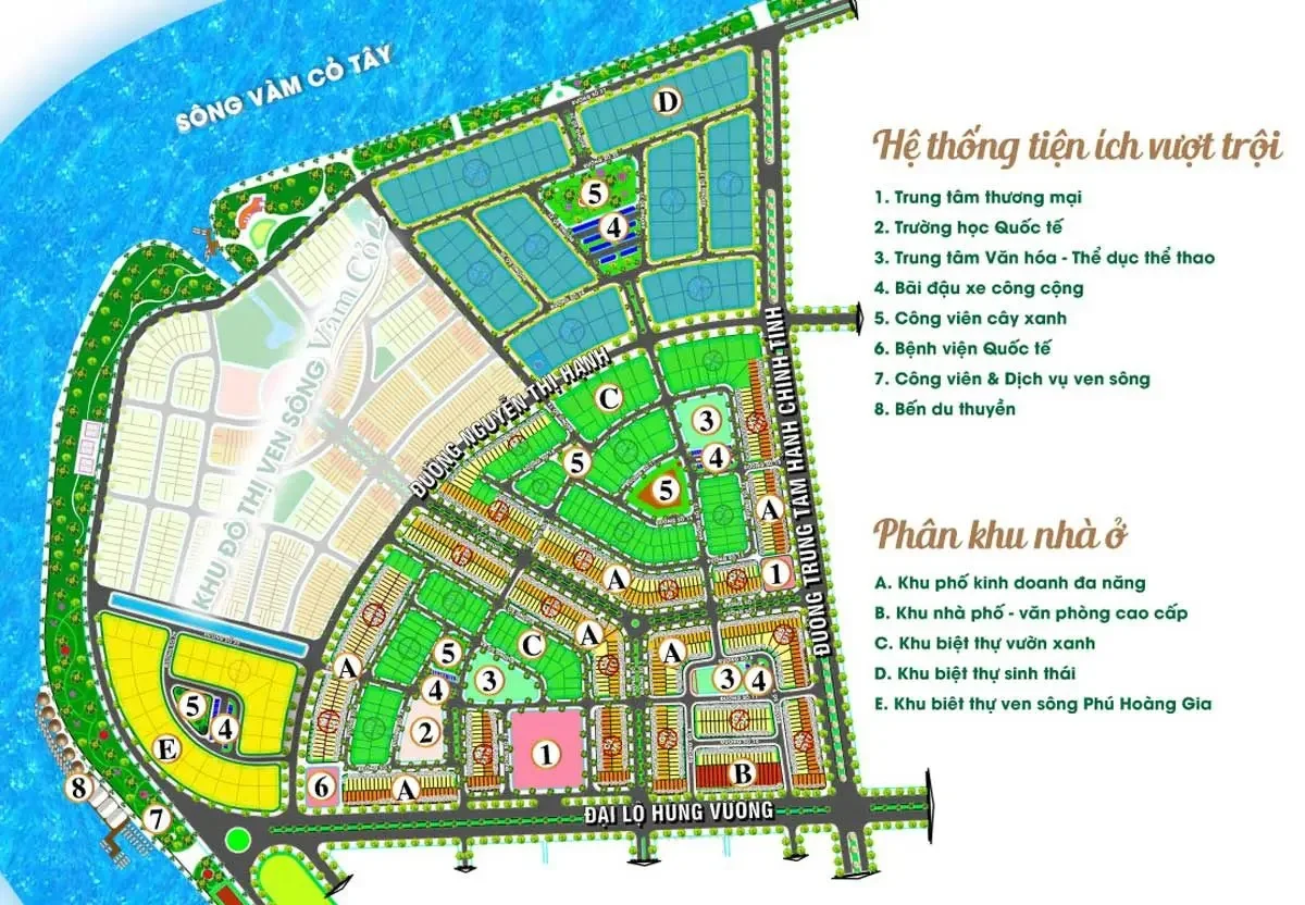 Sơ đồ quy hoạch phân khu đô thị ven sông