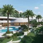 Toàn cảnh Reunion & Wellness Center với kiến trúc hiện đại