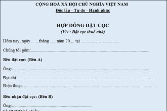 Hợp đồng đặt cọc mua nhà giấy tay có dấu hiệu rủi ro