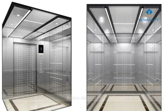 Hình ảnh thang máy hiện đại tại chung cư cao cấp TT Genesis