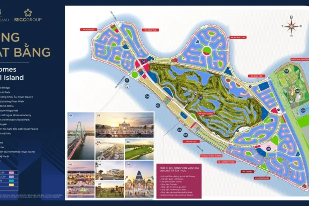 Toàn cảnh Vinhomes Royal Island từ trên cao