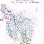 Bản đồ quy hoạch sử dụng đất huyện Cần Giờ thể hiện các phân khu chức năng đến năm 2030