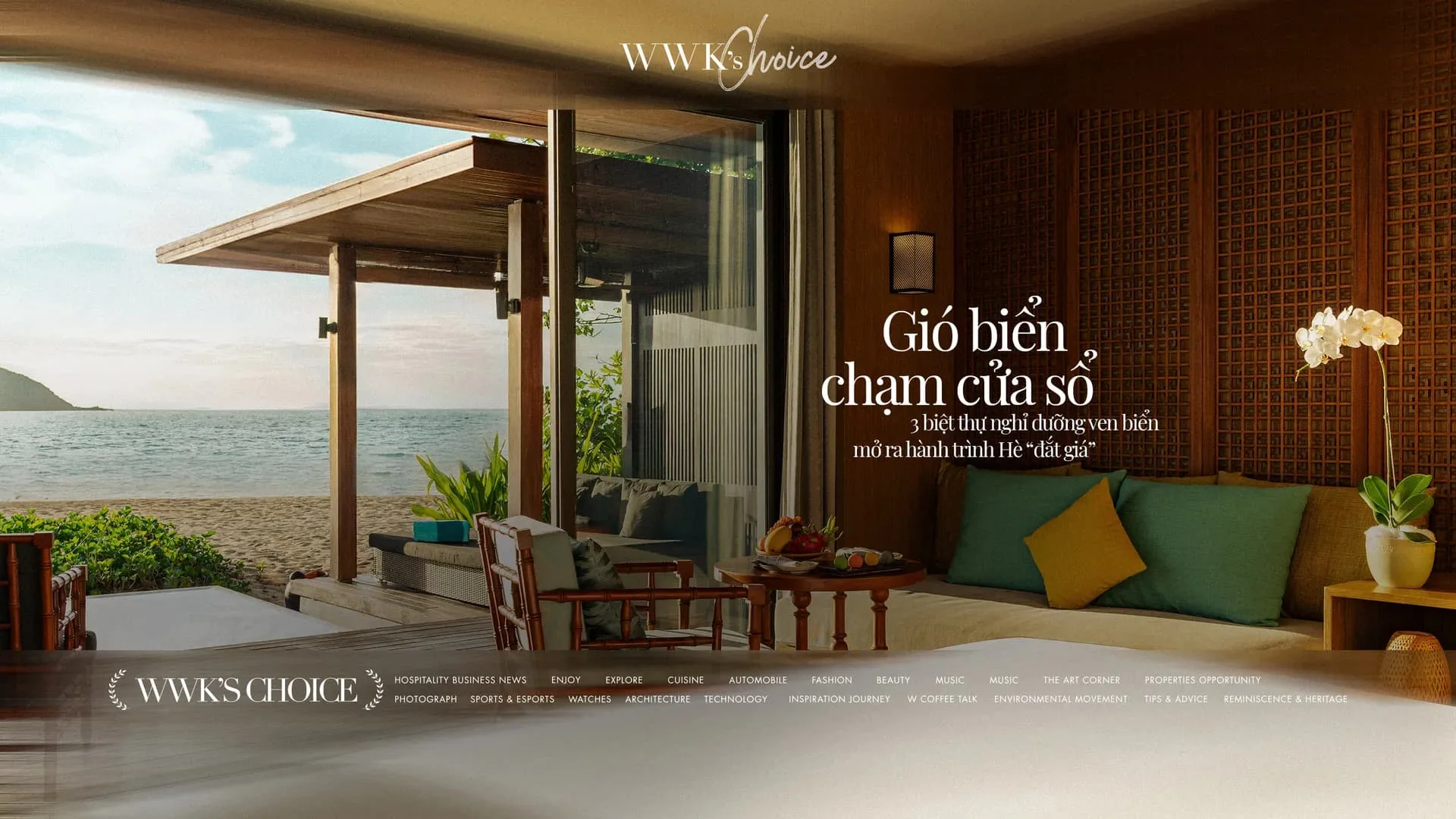 Phối cảnh biệt thự ven biển rộng rãi dành cho gia đình đa thế hệ