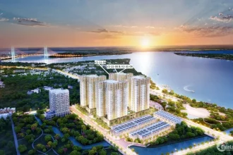 Phối cảnh căn hộ cao cấp ven sông Đào Trí nhìn ra sông Sài Gòn