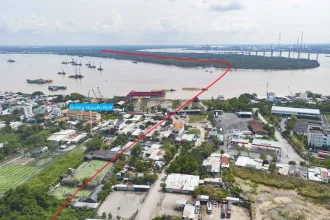 Phối cảnh cầu Cần Giờ vượt sông Soài Rạp kết nối Cần Giờ với TP.HCM