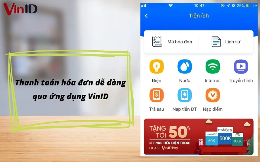Cư dân Vinhomes dùng điện thoại thanh toán hóa đơn điện nước qua ứng dụng