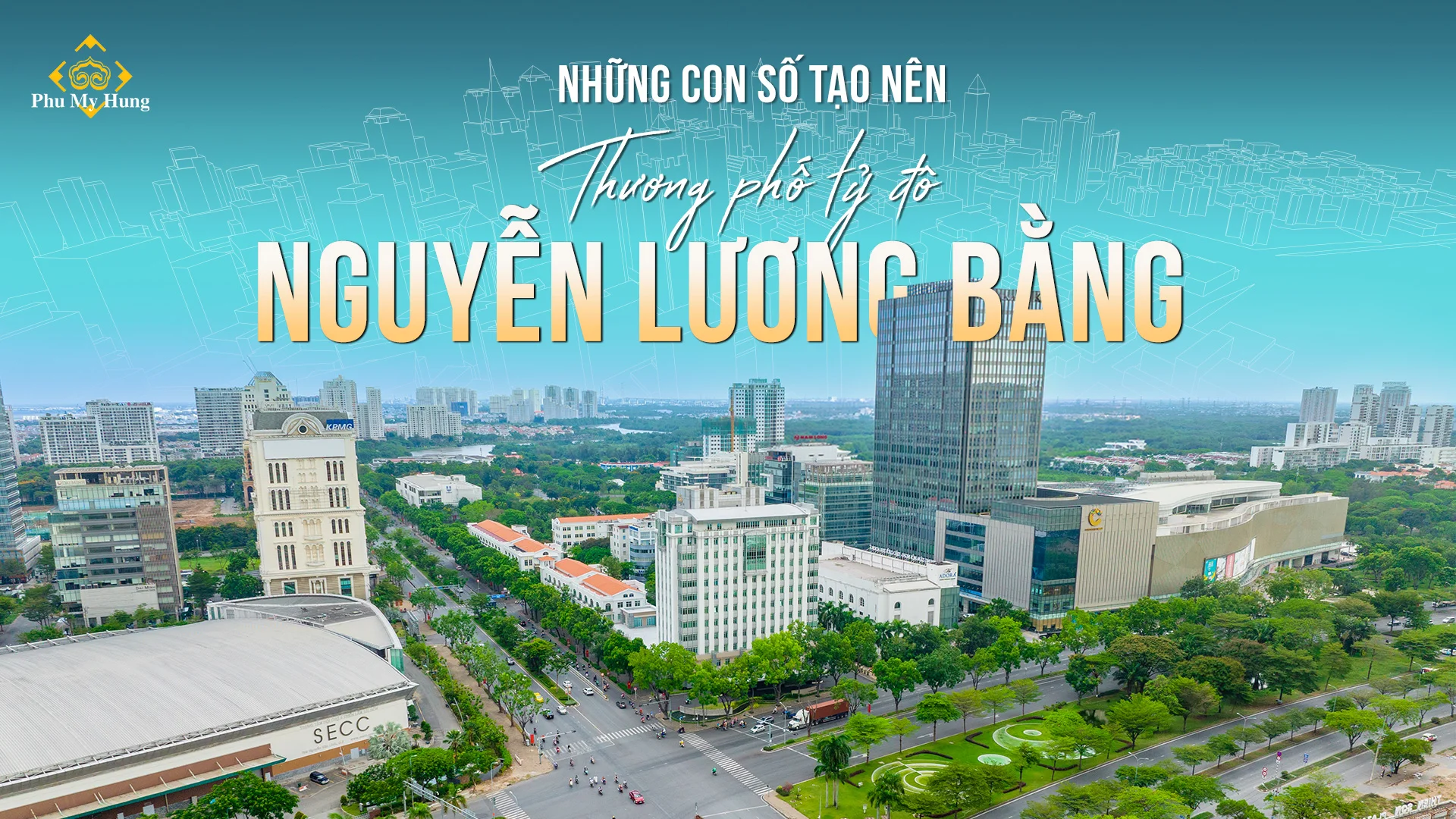 Tuyến đường Nguyễn Lương Bằng chạy qua phường Phú Thuận Quận 7