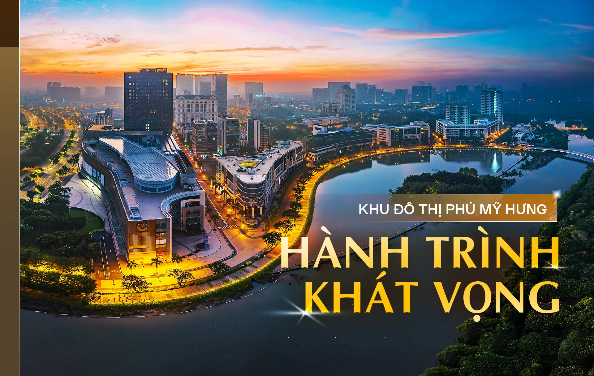 Toàn cảnh khu đô thị Phú Mỹ Hưng Quận 7 nhìn từ trên cao