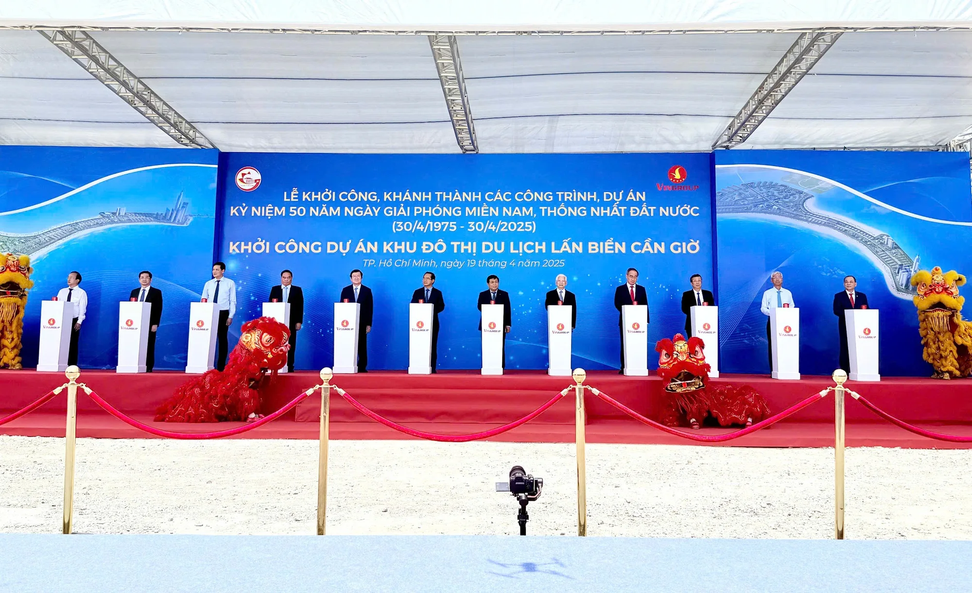 Lễ khởi công dự án đô thị biển Cần Giờ của Vingroup