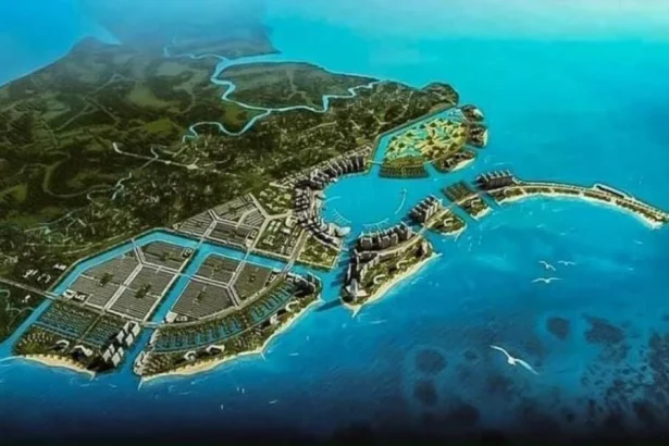 Toàn cảnh khu nhà biển tại Cần Giờ nhìn từ trên cao