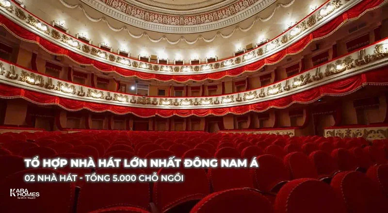 Nhà Hát Sóng Xanh Cần Giờ lung linh về đêm