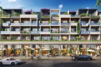 Dãy nhà phố thương mại tại trung tâm Sài Gòn