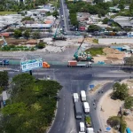 Toàn cảnh nút giao Nguyễn Văn Linh - Nguyễn Hữu Thọ tại Quận 7, TP.HCM