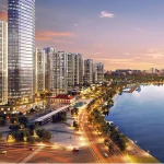 Phối cảnh căn hộ cao cấp ven sông tại Quận 7, Nam Sài Gòn