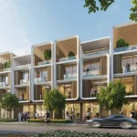 Phối cảnh căn liền kề SX31-10 trong khu đô thị Vinhomes Cần Giờ