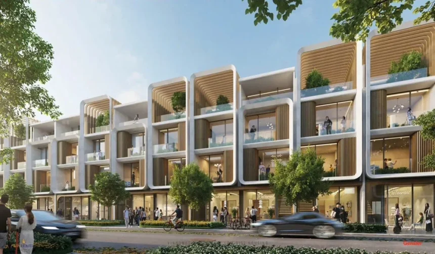 Phối cảnh căn liền kề SX31-10 trong khu đô thị Vinhomes Cần Giờ