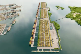 Phối cảnh cảng biển quốc tế Cần Giờ và khu hậu cần