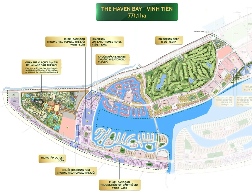 Phối cảnh tổng thể các dãy liền kề Vịnh Tiên tại Cần Giờ