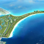 Phối cảnh tổng thể đô thị lấn biển Vinhomes Cần Giờ nhìn từ trên cao