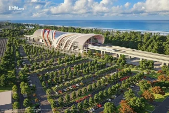 Phối cảnh ga Metro Bến Thành - Cần Giờ nhìn từ trên cao