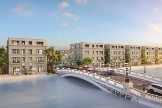 Phối cảnh nhà phố Vịnh Tiên trong đại đô thị Vinhomes Cần Giờ