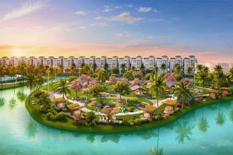 Phối cảnh phân khu Vịnh Tiên trong đại đô thị Vinhomes