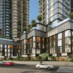 Phối cảnh shophouse khối đế thương mại Vlasta Premier mặt tiền đường Đào Trí, Quận 7