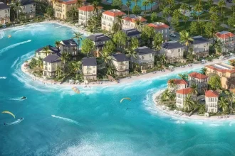 Phối cảnh đại đô thị sinh thái Vinhomes Cần Giờ nhìn từ ven biển
