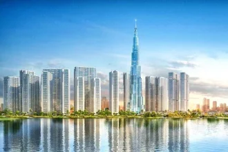 Phối cảnh tổng thể khu đô thị Vinhomes Central Park với Landmark 81
