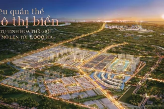 Phối cảnh đại đô thị Vinhomes Ocean Park nhìn từ trên cao