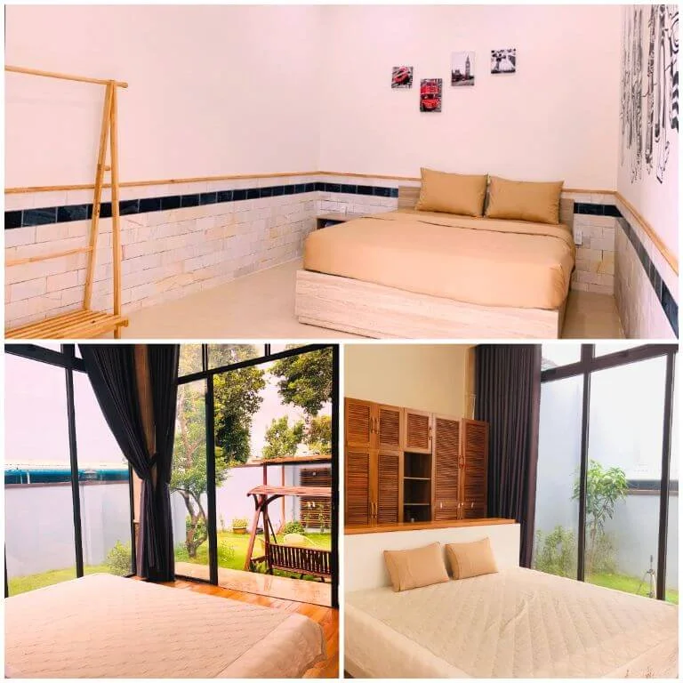 Không gian phòng homestay Biển Hồ dịp cuối tuần