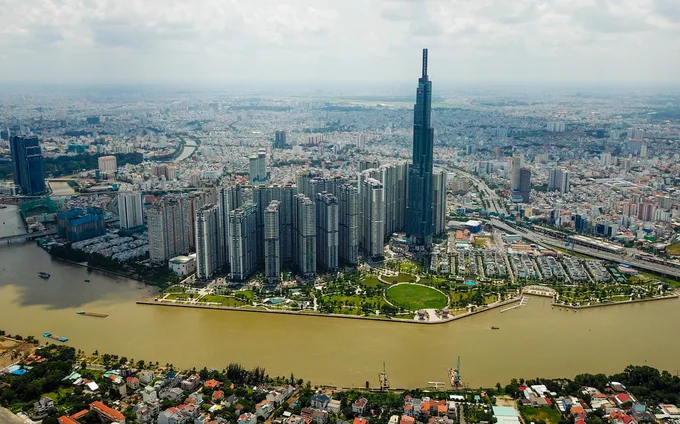 Tầm nhìn sông Sài Gòn và khu đô thị Phú Thuận từ căn hộ cao tầng