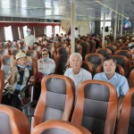 Tàu cao tốc chở khách trên tuyến Cần Giờ - Tiền Giang