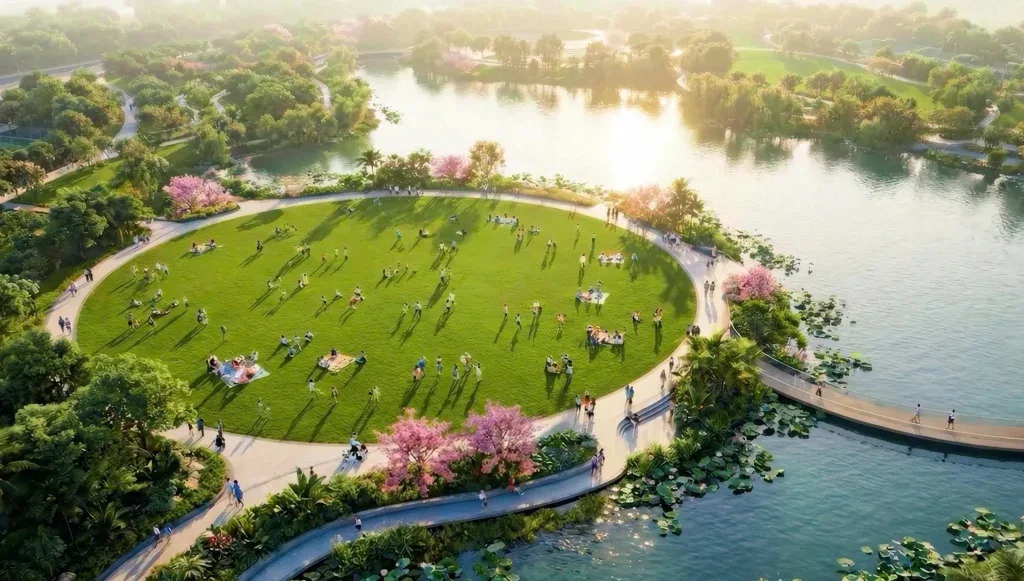 Tiện ích nội khu tại một khu đô thị Vinhomes ở phía Nam Sài Gòn