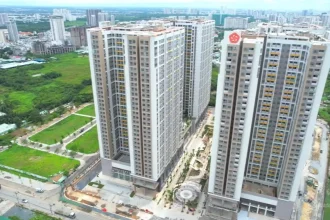 Toàn cảnh khu vực Đào Trí bên sông Sài Gòn, Quận 7, TP.HCM