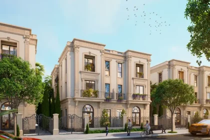 Phối cảnh biệt thự Mẫu song lập CH03 Cổ điển không mái dự án Vinhomes Green Paradise dự án VINHOMES_GREEN_PARADISE - Biệt thự song lập khác biệt thực tế với đơn lập ở trải nghiệm sống và chi phí ra sao?