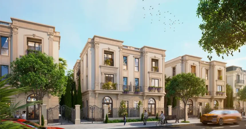Phối cảnh biệt thự Mẫu song lập CH03 Cổ điển không mái dự án Vinhomes Green Paradise dự án VINHOMES_GREEN_PARADISE - Biệt thự song lập khác biệt thực tế với đơn lập ở trải nghiệm sống và chi phí ra sao?